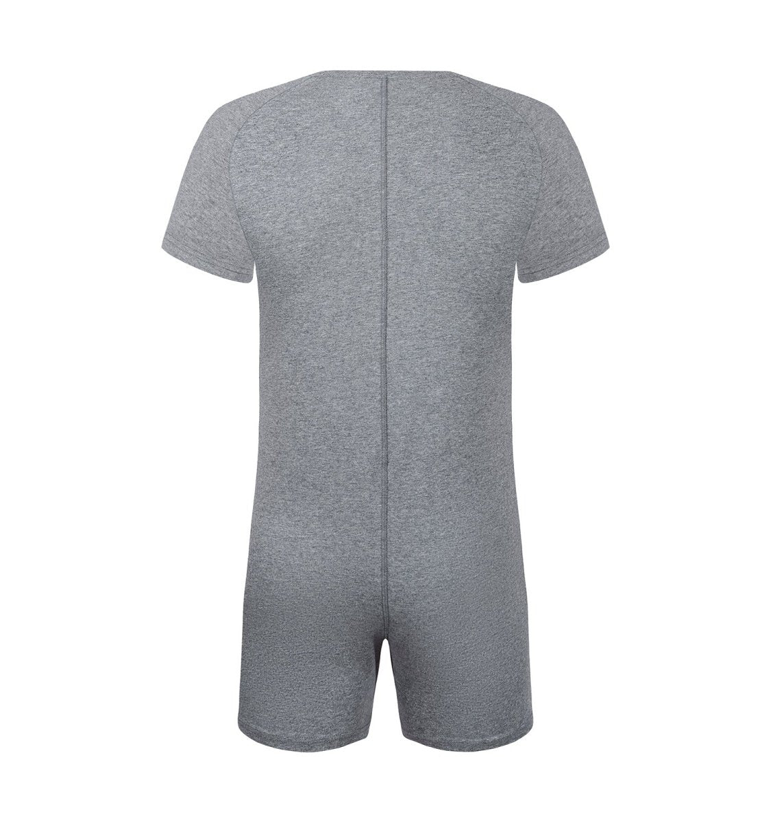Landofgenie Basic Cotton Men One Piece Pajama - Gray - landofgenie
