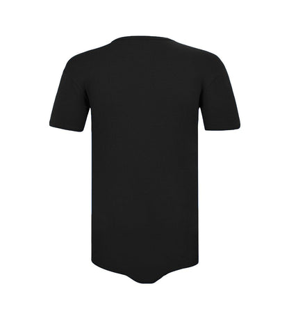 Landofgenie Basic Men Cotton Black Bodysuit - landofgenie