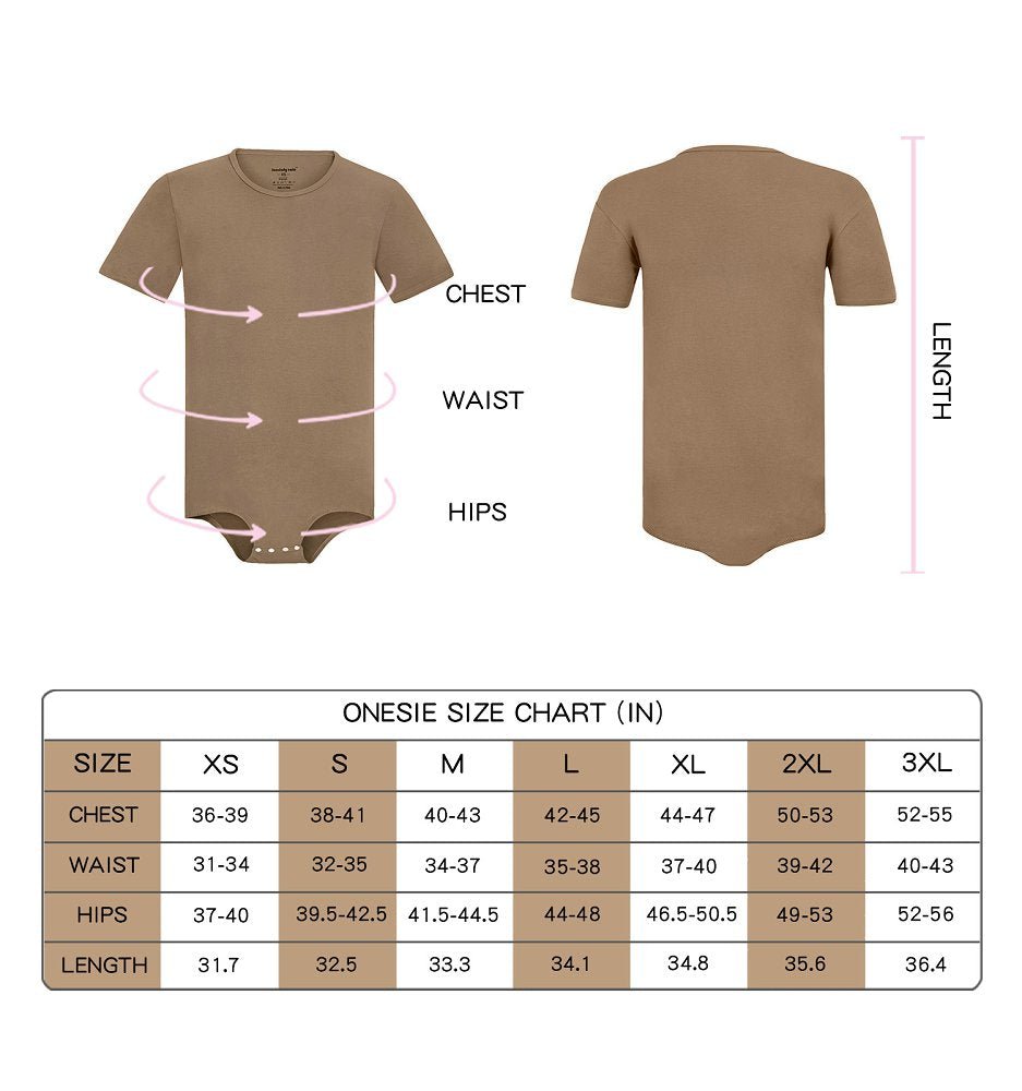 Landofgenie Basic Men Cotton Brown Bodysuit - landofgenie
