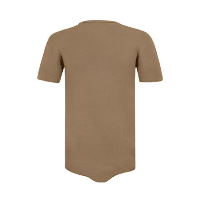 Landofgenie Basic Men Cotton Brown Bodysuit - landofgenie