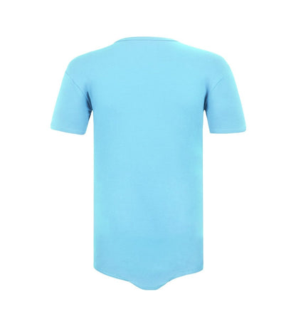 Landofgenie Basic Men Cotton Light Blue Bodysuit - landofgenie