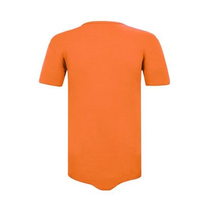 Landofgenie Basic Men Cotton Orange Bodysuit - landofgenie