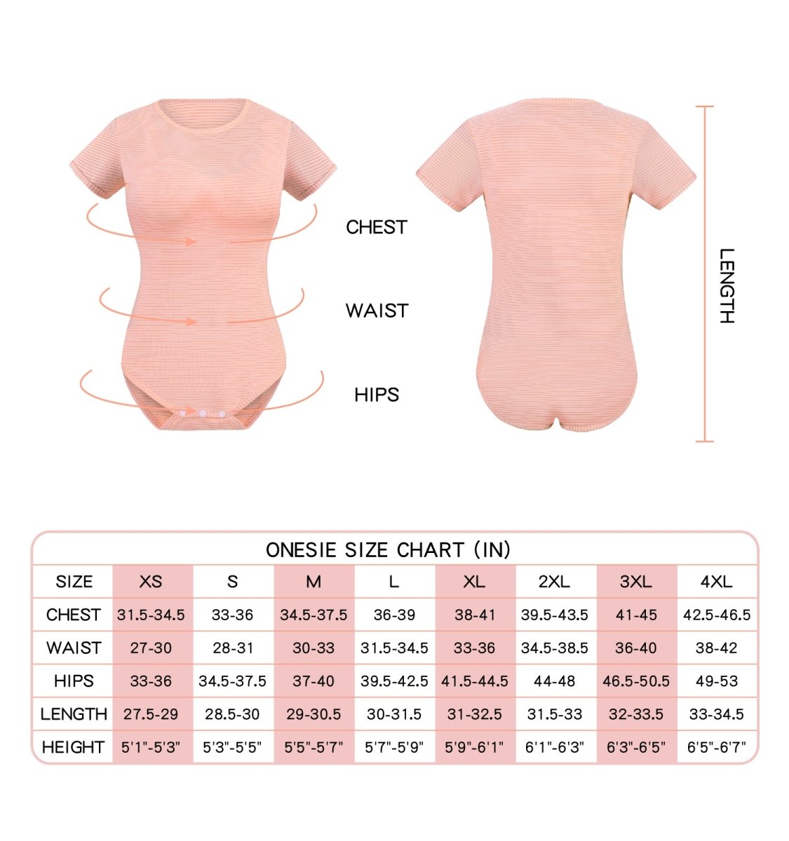 Landofgenie Cotton Women Onesie -Orange Stripe Girl - landofgenie