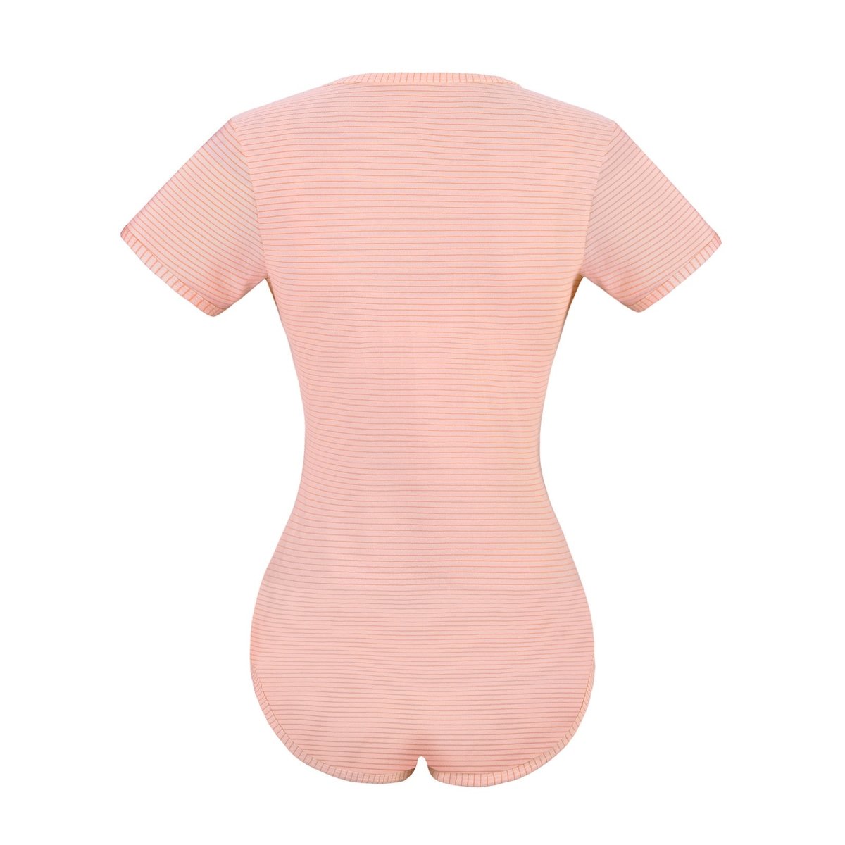 Landofgenie Cotton Women Onesie -Orange Stripe Girl - landofgenie
