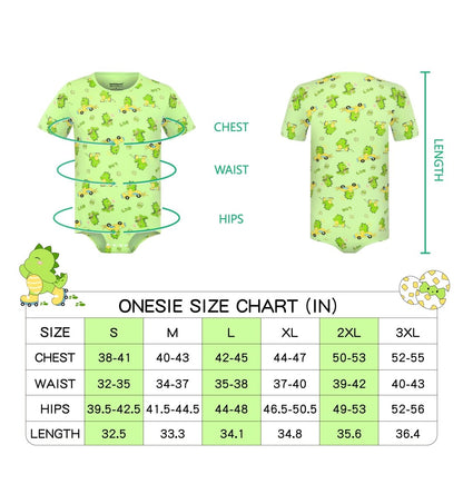 Landofgenie Men Print Onesie - Dino Rudy - landofgenie