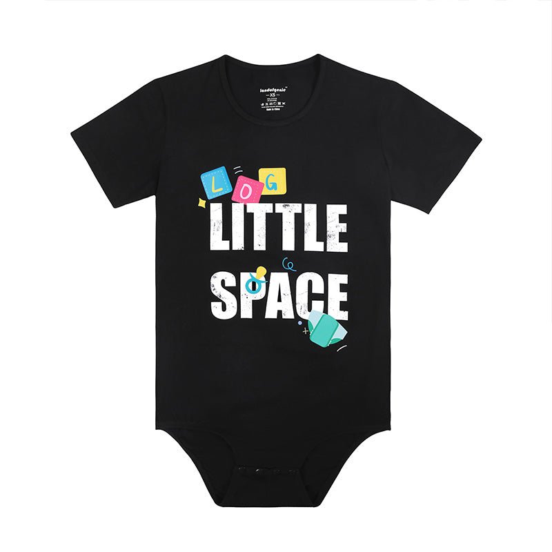 Landofgenie Mens Print Onesie -Black Littlespace - landofgenie