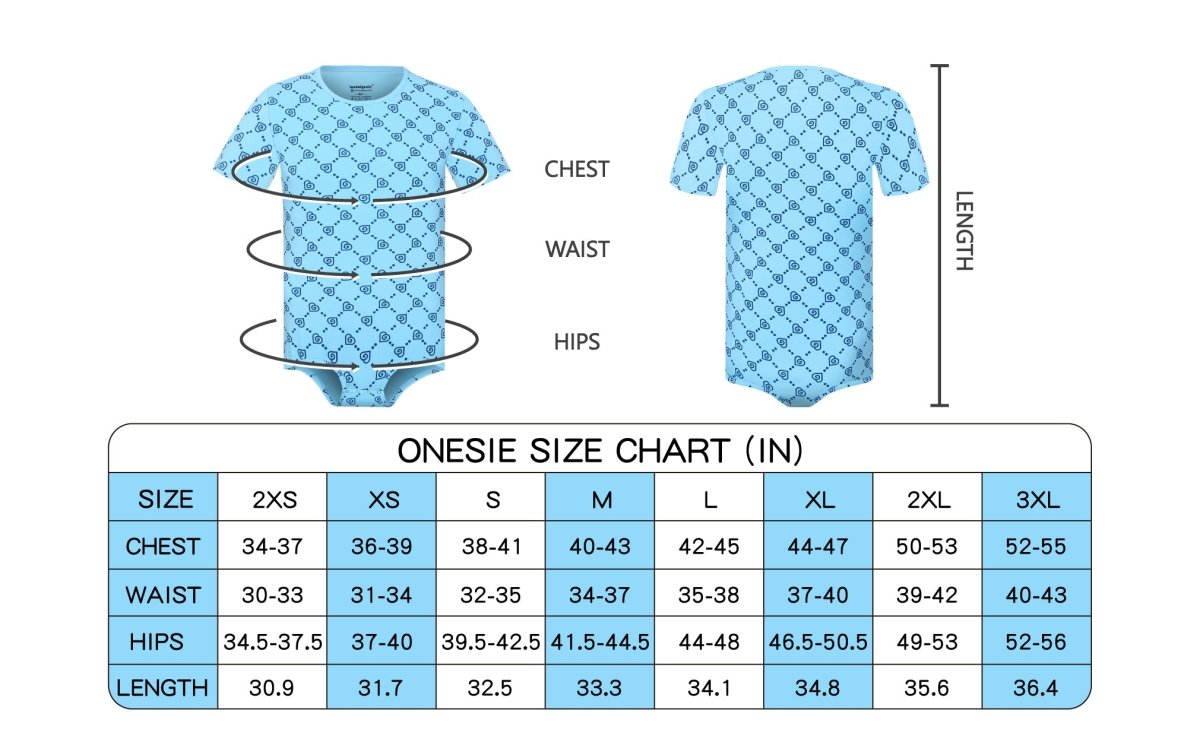 Landofgenie Mens Short Sleeve Onesie - Monoland with Blue - landofgenie