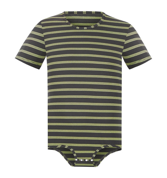 Landofgenie Mens Striped Onesie Short Sleeve Bodysuit - Basic Striped - landofgenie