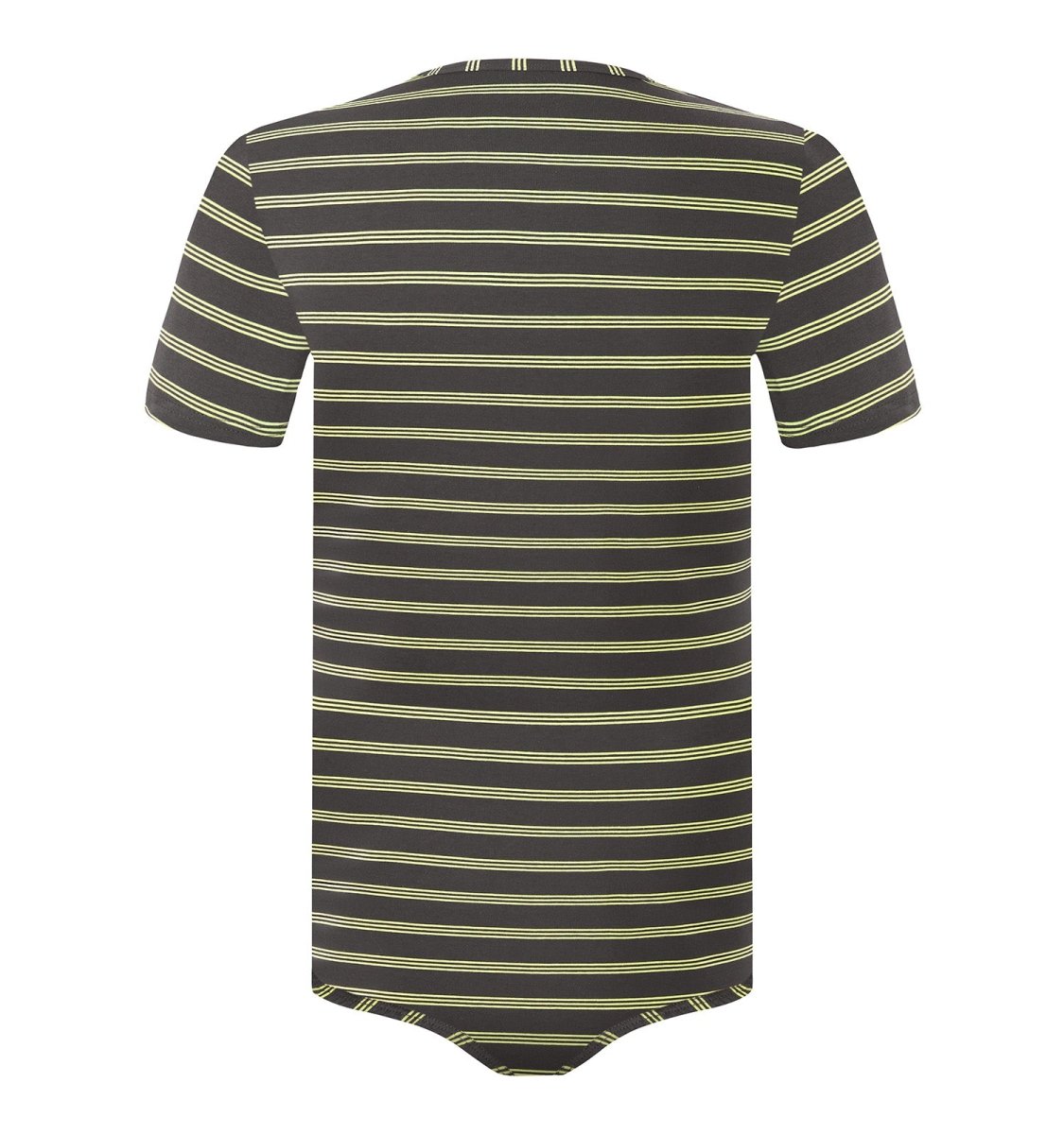 Landofgenie Mens Striped Onesie Short Sleeve Bodysuit - Basic Striped - landofgenie