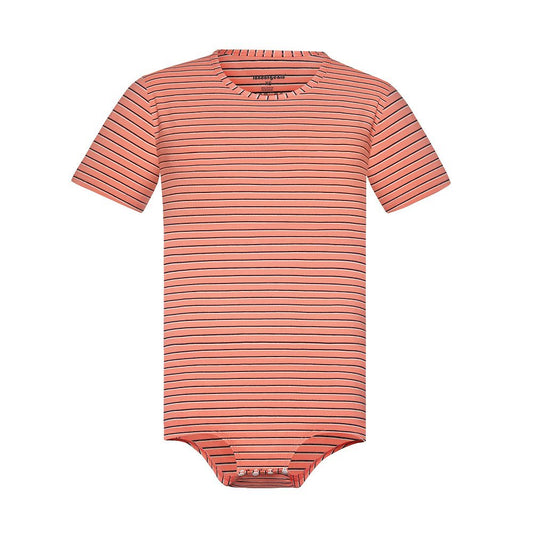 Landofgenie Mens Striped Onesie Short Sleeve Bodysuit Pink - Stripe Maker - landofgenie