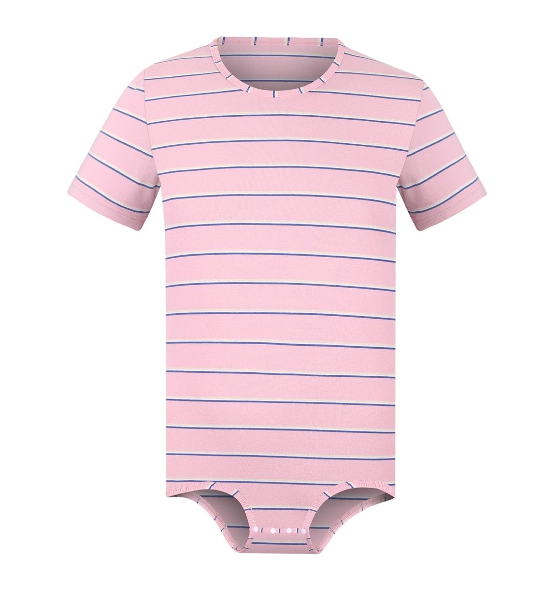Landofgenie Mens Striped Onesie Short Sleeve Bodysuit - Stripe Men - landofgenie
