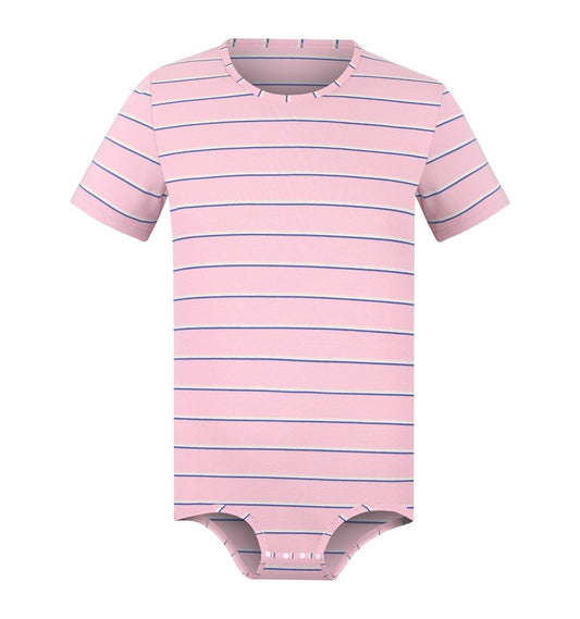 Landofgenie Mens Striped Onesie Short Sleeve Bodysuit - Stripe Men - landofgenie