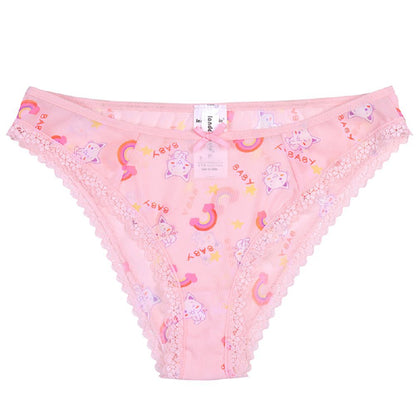 Landofgenie Women Lace Strap Lingerie Underwear Babydoll Sleepwear - Star Cats & Rainbow - landofgenie