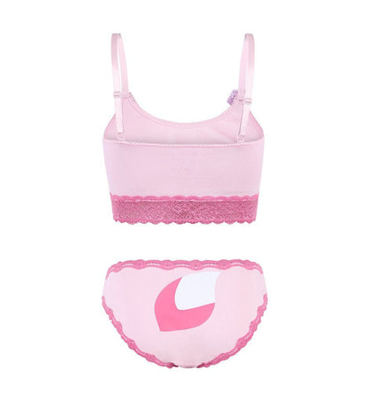 Landofgenie Women Lacy Trim Strap Lingerie Underwear Loungewear Set - Linabell - landofgenie