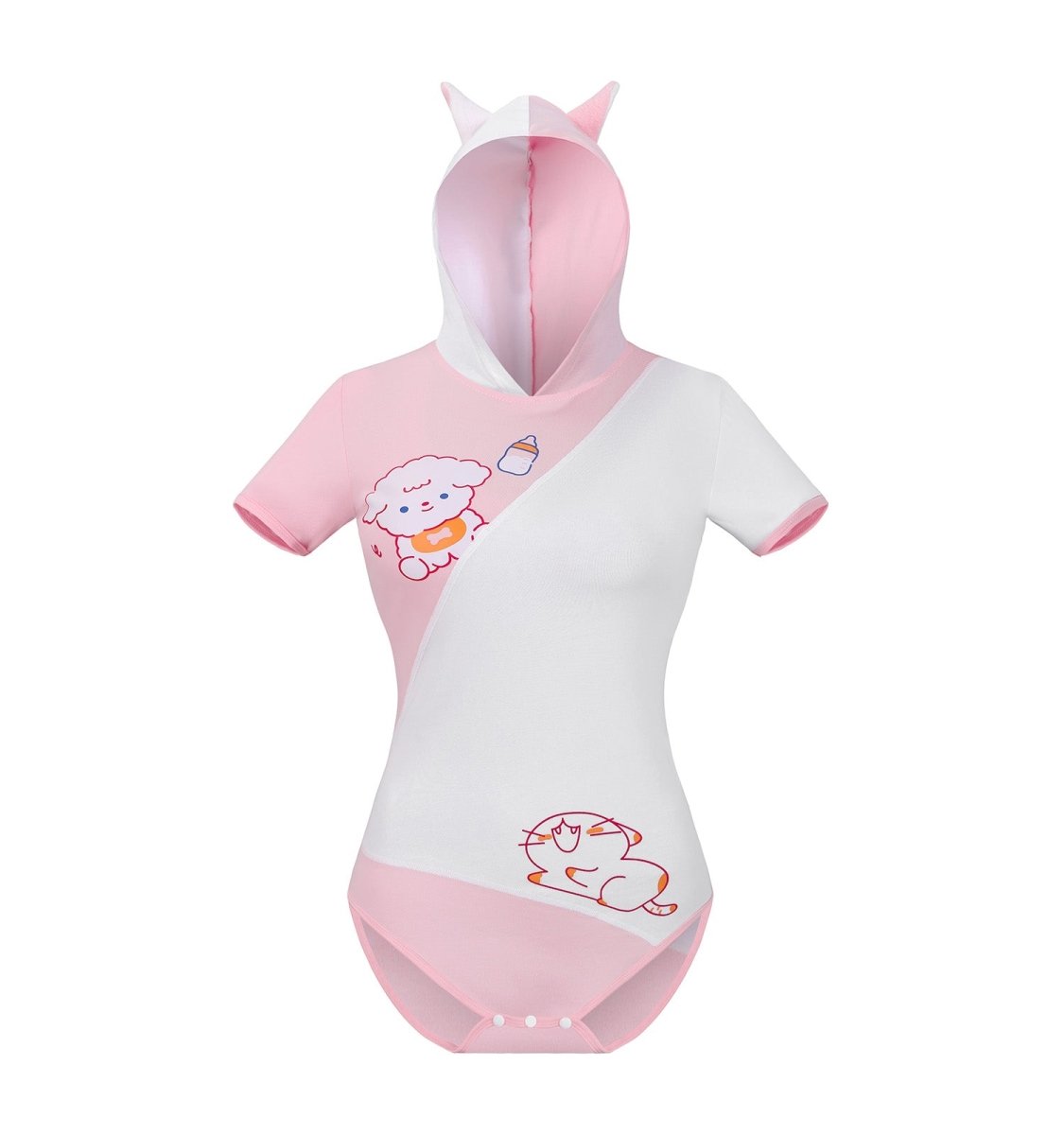 Landofgenie Women Print Onesie with Cap - Uta - landofgenie