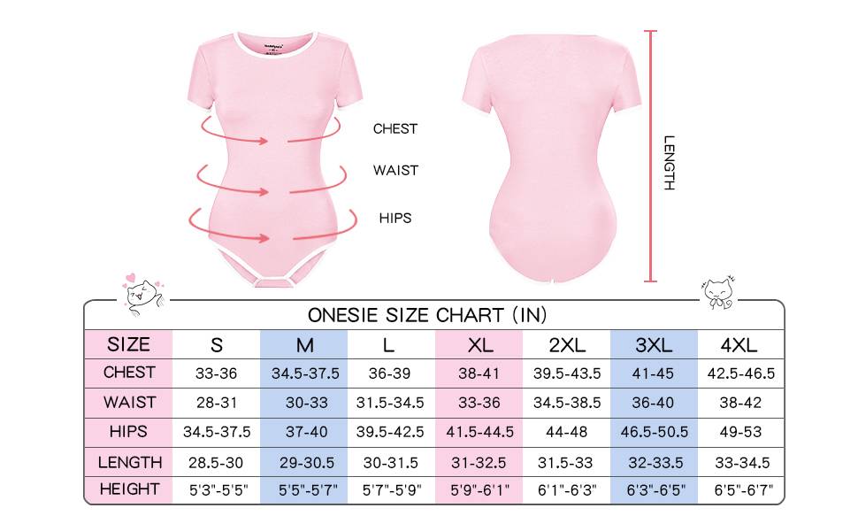Landofgenie Womens Bodysuit ABDL Pink Onesie - landofgenie